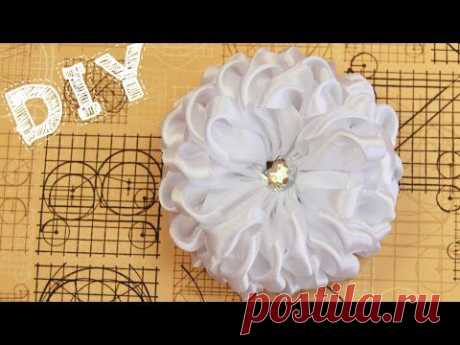 Бант на 1 Сентября своими руками / Ribbon Hair Bow Tutorial / ✿ NataliDoma - YouTube