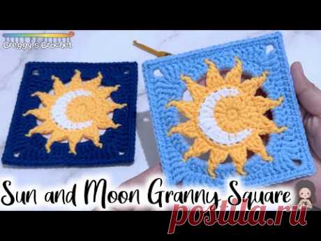 CROCHET “Sun and Moon” Granny Square | Tutorial