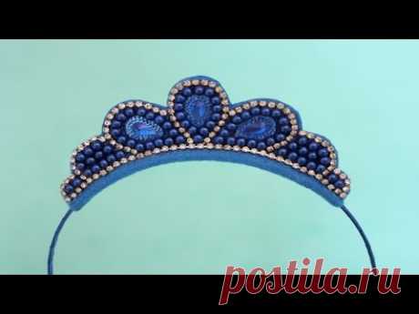 Passo a passo: como fazer uma tiara com coroa em pé