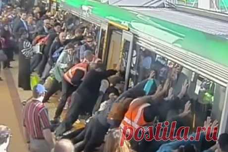 Австралия: десятки пассажиров наклонили поезд, чтобы спасти человека - 7 Августа 2014 | Новости Беларуси