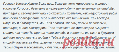 Благодарственная молитва. Как поблагодарить Бога за все что он сделал для нас. Молитва на каждый день | Кошкин | Яндекс Дзен