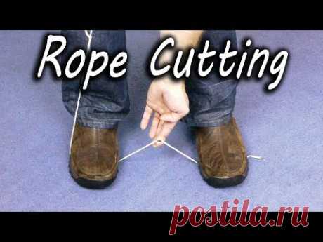 How to Cut Rope in an Emergency - YouTube