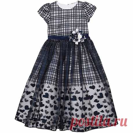Нарядное платье Vitacci для девочки, синий, купить - цена в интернет-магазине
