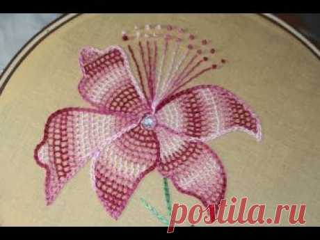 Hand Embroidery Designs | Net stitch design