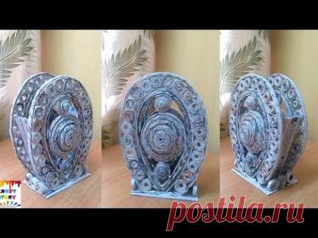 Newspaper craft idea | Newspaper vase | best out of waste - YouTube