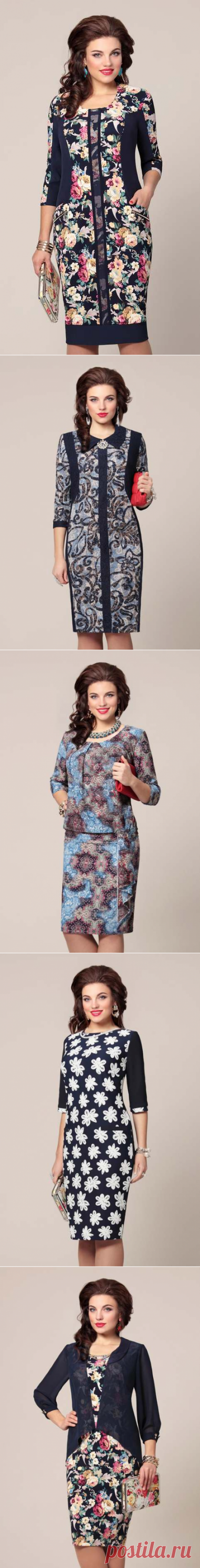 Платья для полных модниц белорусской компании Vittoria Queen. Осень-зима 2015-2016 | Платья и сарафаны для полных (5000 фото)