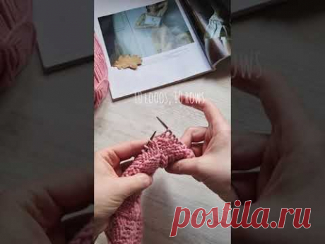 В этом месяце популярна жемчужная резинка❤️🧶knitting pattern.