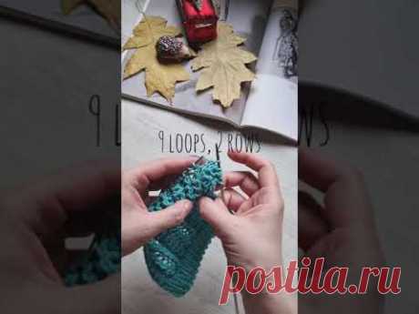 Рассыпной фоновый узор спицами🧶❤️knitting pattern.