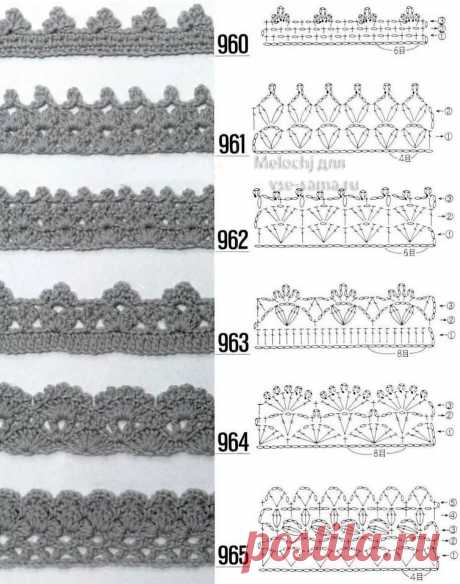 обвязка крючком края изделия схемы: 2 тыс изображений найдено в Яндекс.Картинках