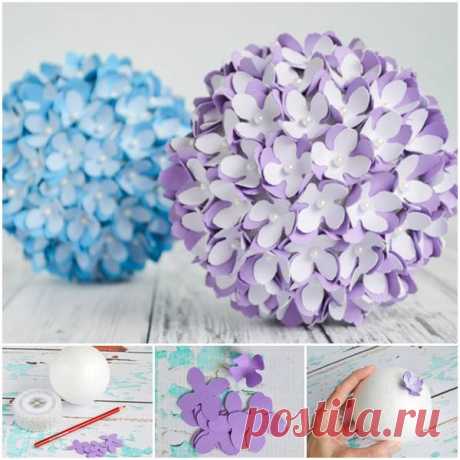 Creative Ideas - DIY Paper Flower Kissing Ball for Wedding