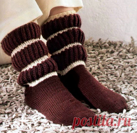 Теплые носки спицами. Как связать теплые носки спицами | Домоводство для всей семьи