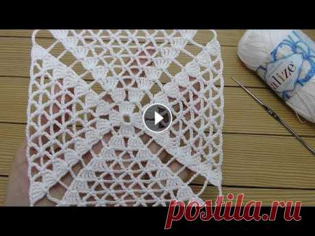 КВАДРАТНЫЙ МОТИВ КРЮЧКОМ простое вязание для начинающих Crochet square motifs Tutorial for beginners @Уроки ВЯЗАНИЯ Литке Татьяны @Уроки ВЯЗАНИЯ для начинающих КВАДРАТНЫЕ МОТИВЫ КРЮЧКОМ мастер-класс: ЛЕНТОЧНОЕ КРУЖЕВО мастер-классы: БЛУЗКА крючком ВЯЗ...