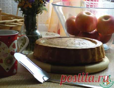 Яблочный пирог с добавлением овсянки – кулинарный рецепт