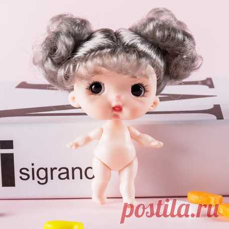 Шарнирные куклы Adollya 8,8 см, аксессуары для головы и тела, 23 шарнира, подвижные глаза для макияжа, игрушки для волос для девочек, «сделай сам», кукла без одежды для девочек | AliExpress
