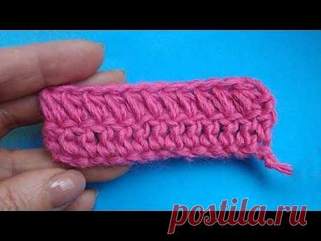 Пышный столбик с открытой вершиной Crochet puff stitch Вязание крючком Урок 321 - YouTube