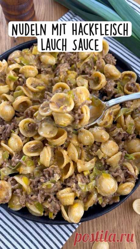 07.09.2022 - Dieser Pin wurde von FOODWERK | Foodblog by Nadine auf Pinterest erstellt. Nudeln mit Hackfleisch Lauch Sauce | schnelles Abendessen für die ganze Familie | Pasta Rezept