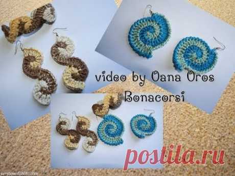 crochet earrings & bracelet