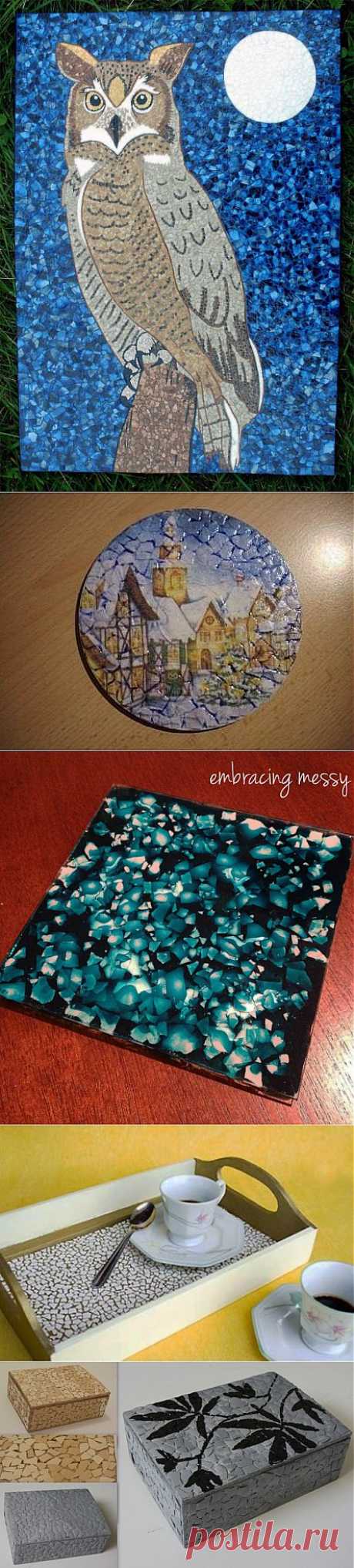 (+1) тема - Мозаика из яичной скорлупы: удивительная красота из самого дешёвого материала | Полезные советы