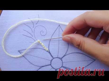 hand embroidery fantasia flower embroidery,elegant flower embroidery by rose world