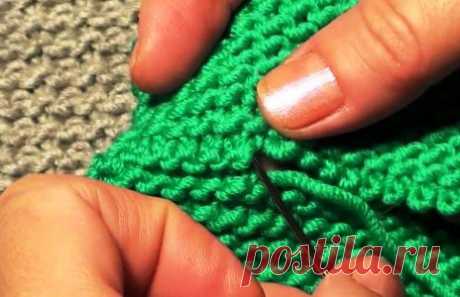 Как сшить вязаное изделие