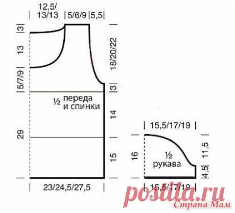 Голубая ажурная кофточка с короткими рукавами. - Все в ажуре... (вязание крючком) - Страна Мам