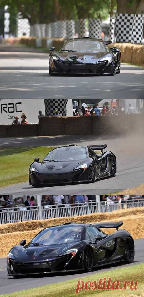 Jenson Button проводит тест-драйв McLaren P1 в  Goodwood +Video