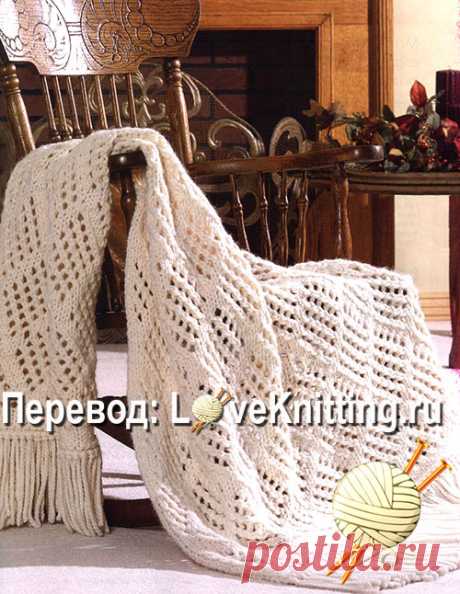 Теплый плед | Loveknitting.ru