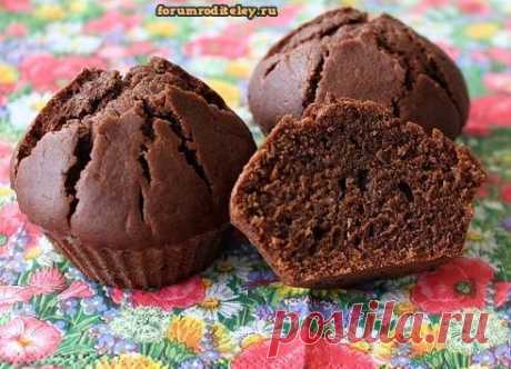 Быстрые шоколадные мини кексы (без яиц) :: #forumroditeley #форумродителей #социальнаясеть #дети