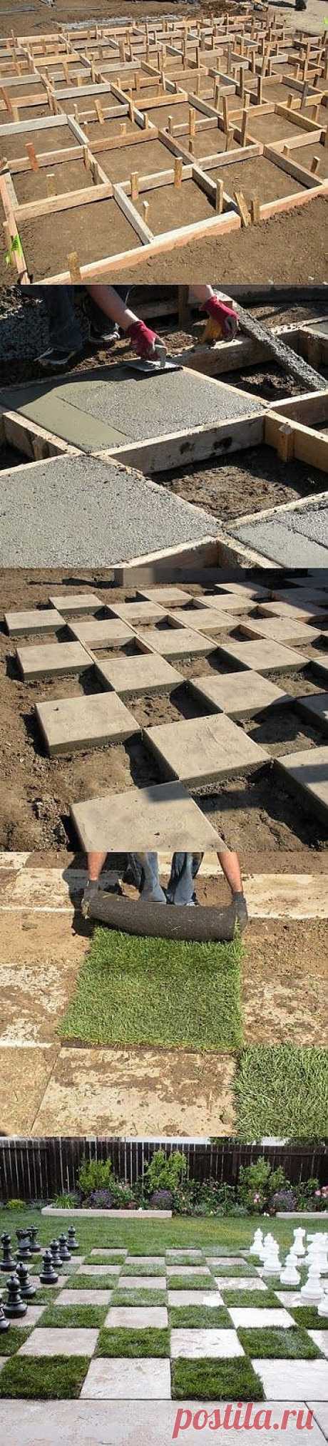 Make a Giant Chess Board In Your Backyard, you ... | Garden and Yard