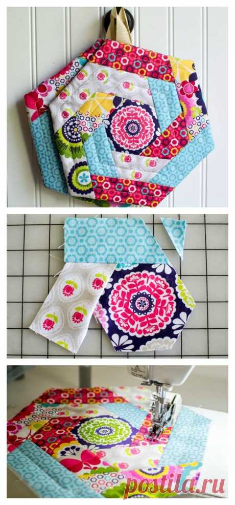 Scrappy DIY Potholders - so cute!