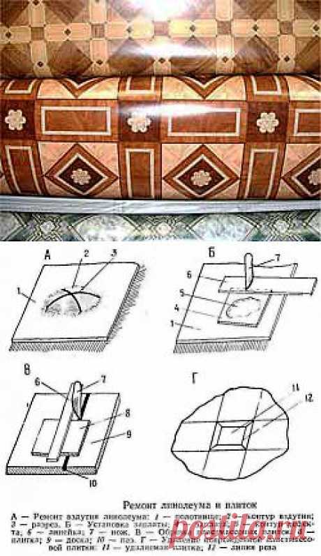 Ремонт и уход за полом из линолеума - Дизайн, интерьер - Сборник - Познавательный Интернет-журнал &quot;Умеха - мир самоделок&quot;
