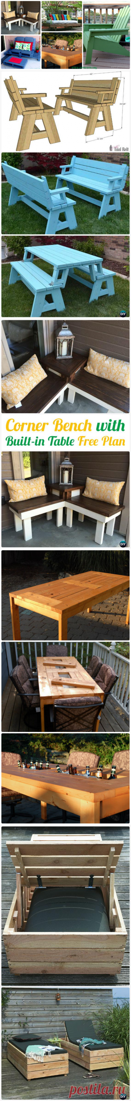 DIY Outdoor Patio Furniture Ideas Free Plan [Picture Instructions]