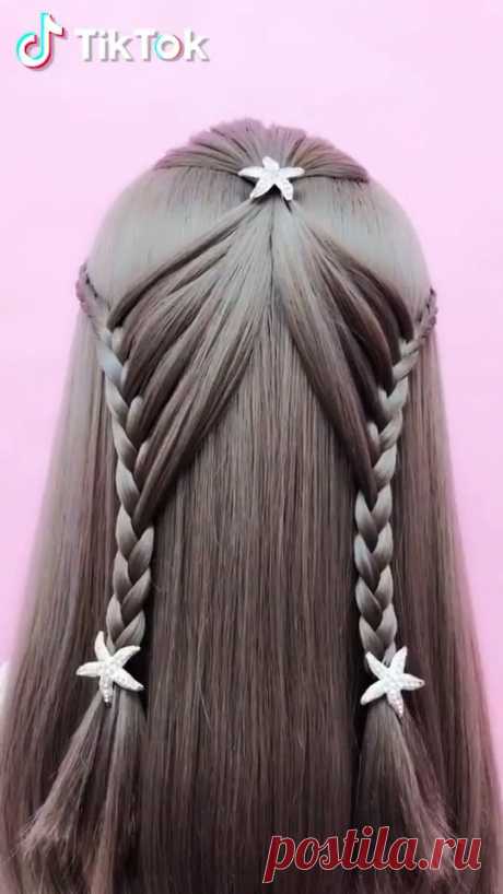 Super easy to try a new #hairstyle ! Download #TikTok today to find more amazing videos. Also you can post videos to show your unique hair styles! Life’s moving fast, so make every second count. #hair #beauty #diy #braids