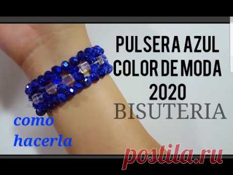 COMO TEJER UNA PULSERA// AZUL EL COLOR DEL 2020// NBEADS.COM