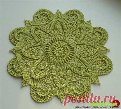 Изумительная салфетка DOILY крючком