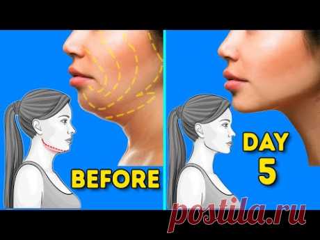 DOUBLE CHIN FAT & FACE LIFT | 5 DAYS FACE WORKOUT