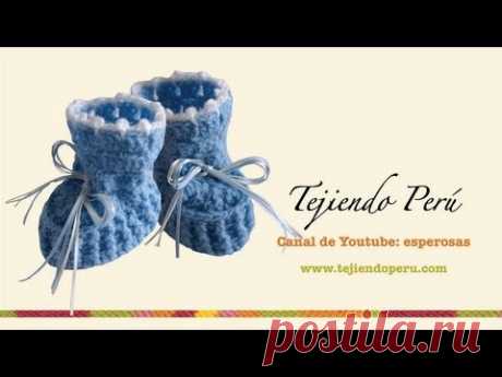 Zapatitos para bebé en crochet (Parte 2)