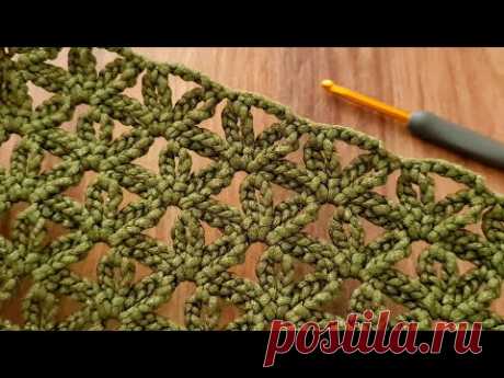 Уникальное детское одеяло с очень простым рисунком для вязания крючком для начинающих