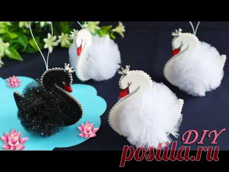 💞 ЛЕБЕДИ из фатина своими руками 💞 Tulle Swan DIY