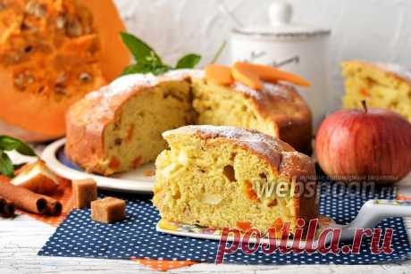 Шарлотка с тыквой и яблоками рецепт с фото, как приготовить на Webspoon.ru