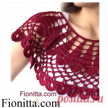 Crochet cherry collar | | Fionitta crochet