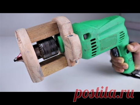 How to Make a Wooden Router Attachment for a Drill machine. | DIY .