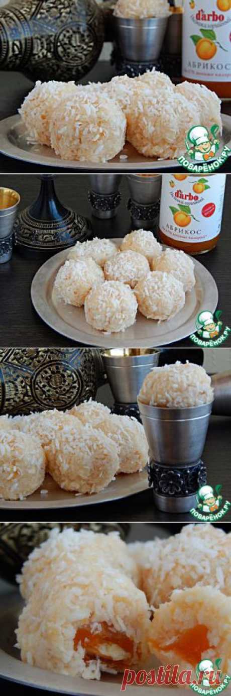 Сладкие кокосово-абрикосовые шарики - кулинарный рецепт