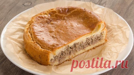Пирог мясной по мотивам зур-белиш Необычный пирог, в котором главная особенность - тесто. Попробуйте один раз и будете делать всегда!