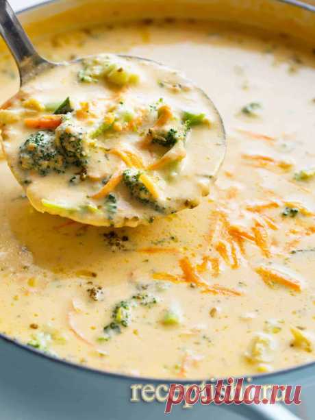 Суп сырный с брокколи | Кулинарные рецепты с фото