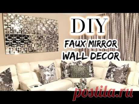 DOLLAR TREE DIY Faux Mirror | THE BEST DIY Home Decor/Wedding 2017