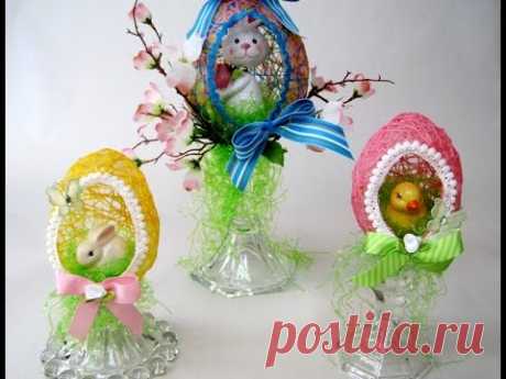 String Easter Eggs Decoration Filled ~ Featuring Miriam Joy - YouTube