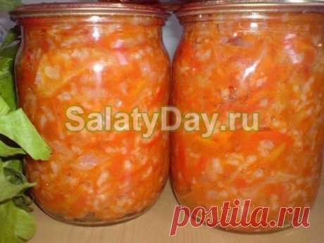 Овощной салат с рисом на зиму - универсальная закуска для домочадцев и гостей: рецепты с фото и видео