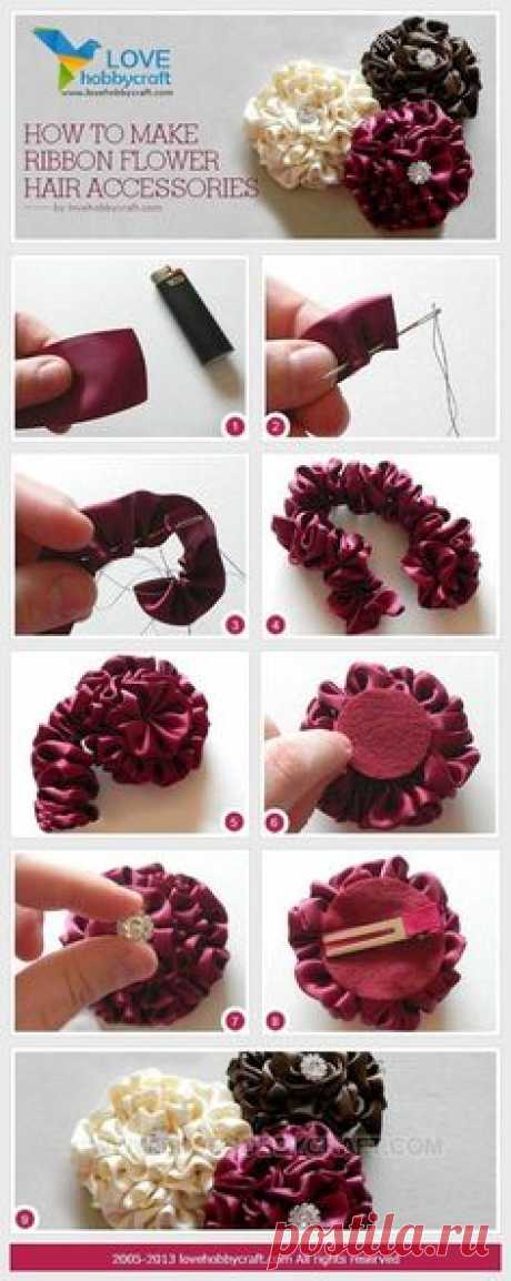 DIY Tutorial DIY Ribbon Crafts / DIY Ribbon Accessories - Bead&Cord