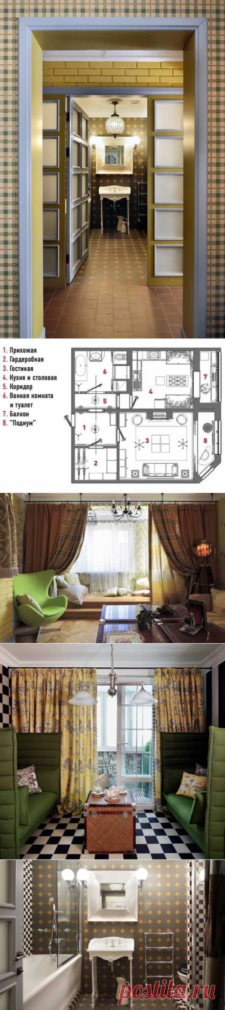 Квартира в Москве, 55 м² | Маленькие пространства | admagazine